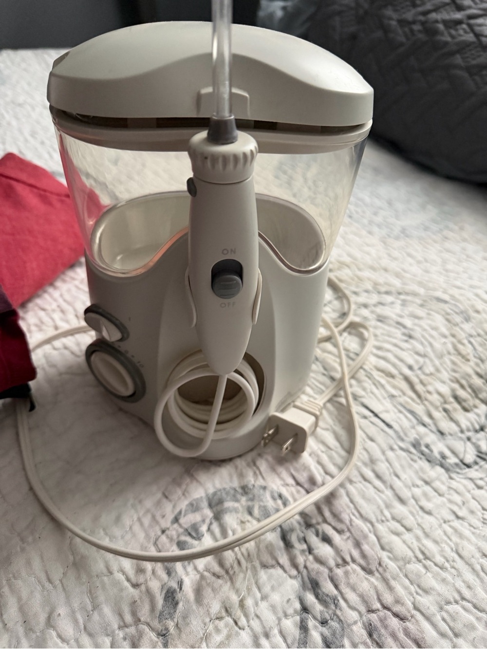 Works great with several attachments. Electric Water Flosser in White